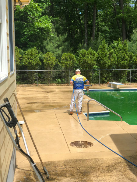Pool Deck Cleaning in Pelham, NH