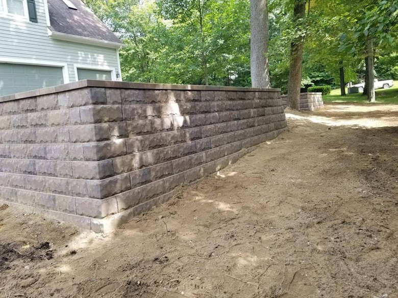 Retaining Wall Installation in Northville, MI